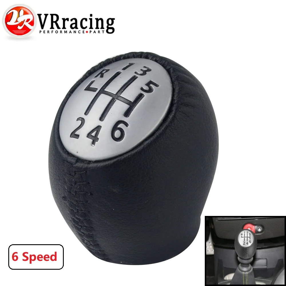 Рычаг переключения передач VR 6 Speed из искусственной кожи для Renault Megane Clio Laguna Scenic