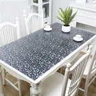 Скатерть из ПВХ толщиной 1,5 мм, мягкая, стеклянная, прозрачная, водонепроницаемая, маслостойкая