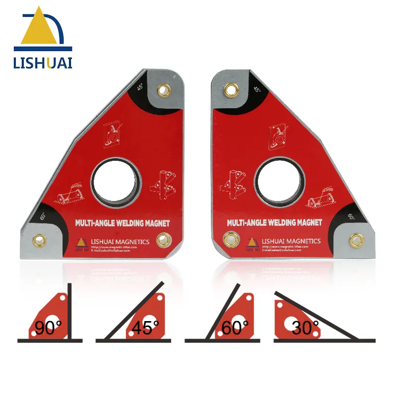 LISHUAI(3 шт./упак.) Мини многоугольная Сварка магнит+ маленький Размеры Регулируемый сварочный зажим 20-200 градусов сварочные инструменты набор