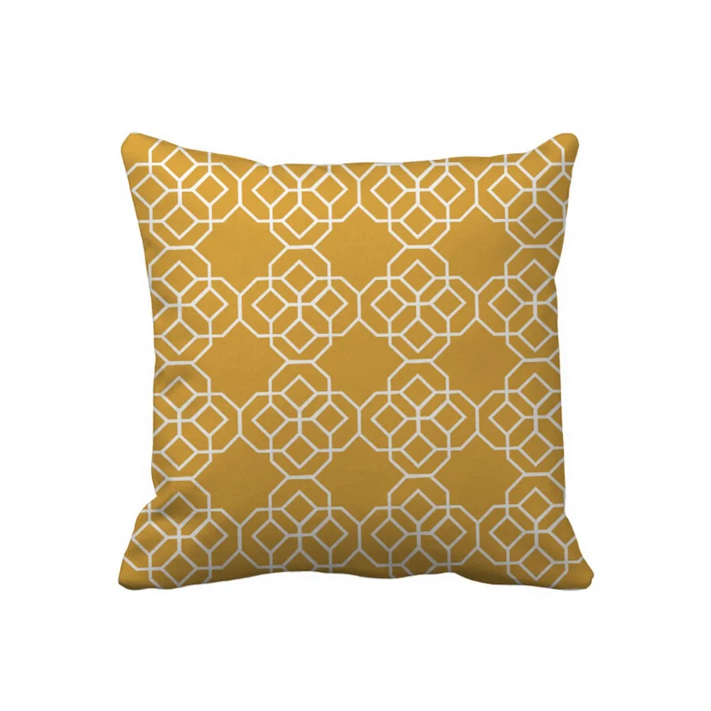 

Exquisite Design Geometric Pattern of Wholesale Pillowcase 45*45cm Customizable Decorative Canvas Linen Cotton Pillow Cover