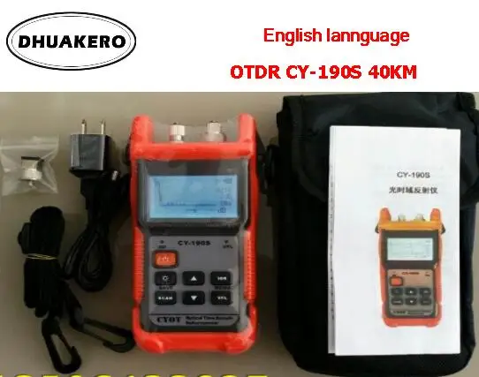 Бесплатная доставка AB189 FTTH волоконно оптический Мини OTDR CY190S 40 км JDSU mts прибор