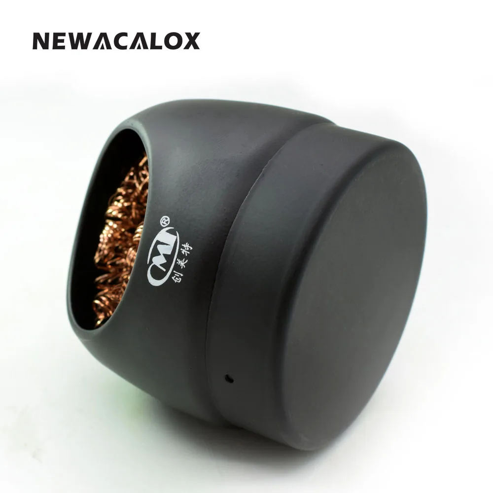 NEWACALOX антистатические сварки паяльник Совет Очиститель очистки стальной проволоки с подставкой набор ремонтный инструмент