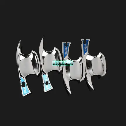 

Чехлы для автомобильных ручек, автомобильные двери, наручные двери, защитные наклейки, автомобильные аксессуары для Volkswagen VW Tiguan 2 Mk2 2017 и 2023