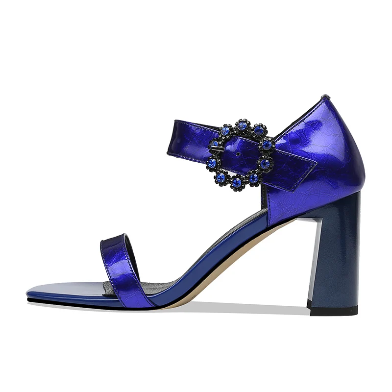 Женские туфли сандалии Новинка лета 2019 роскошные женские из натуральной кожи с