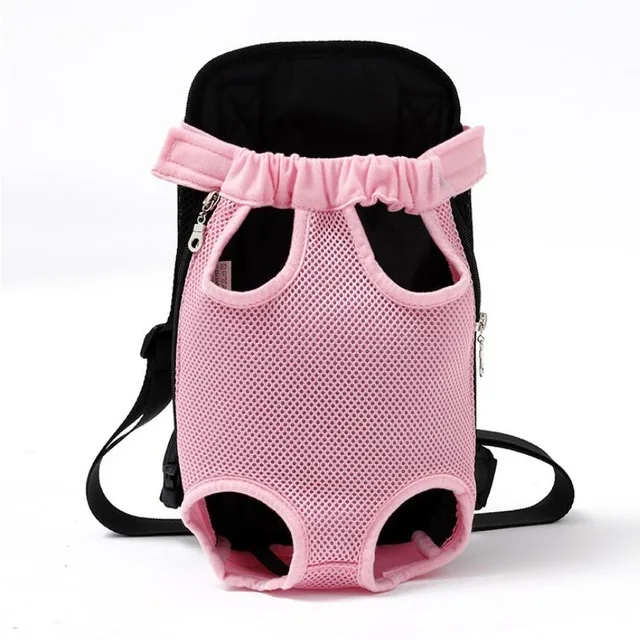 Pink Petshy, регулируемый рюкзак для собак, кенгуру, дышащая Передняя переноска для собаки щенка, сумка для переноски домашних животных, для путешествий, легко садится, 10 цветов - Цвет: Pink