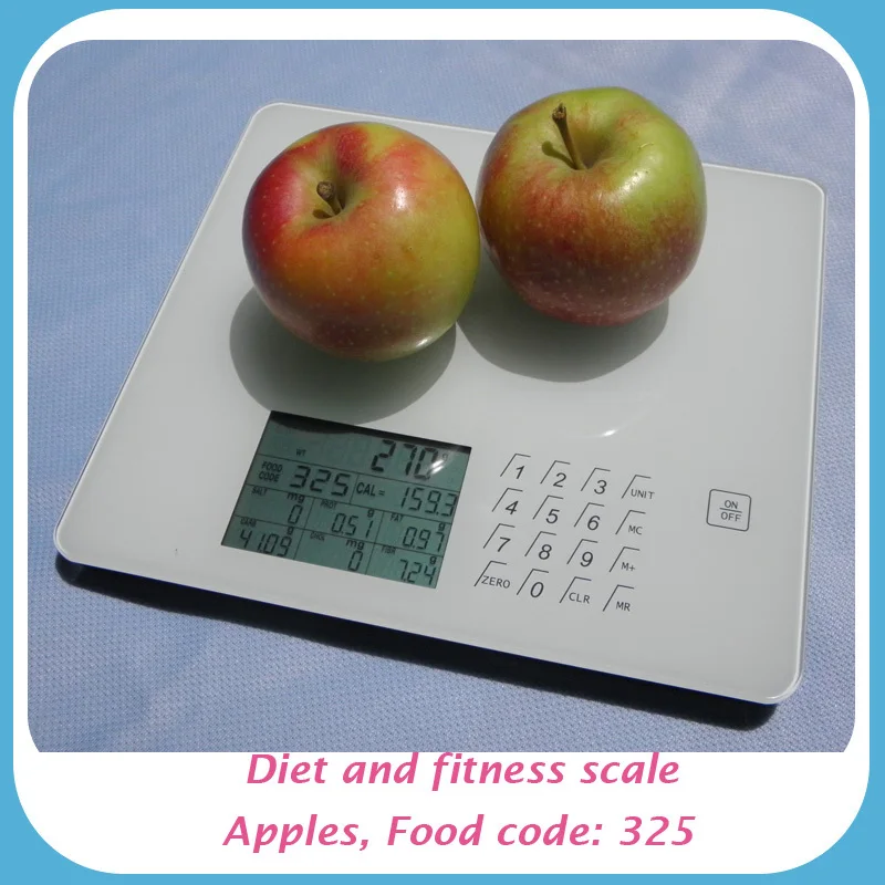 2015 диета и фитнес масштаб для калорий Соль Белок Жира Углеводы Холестерин