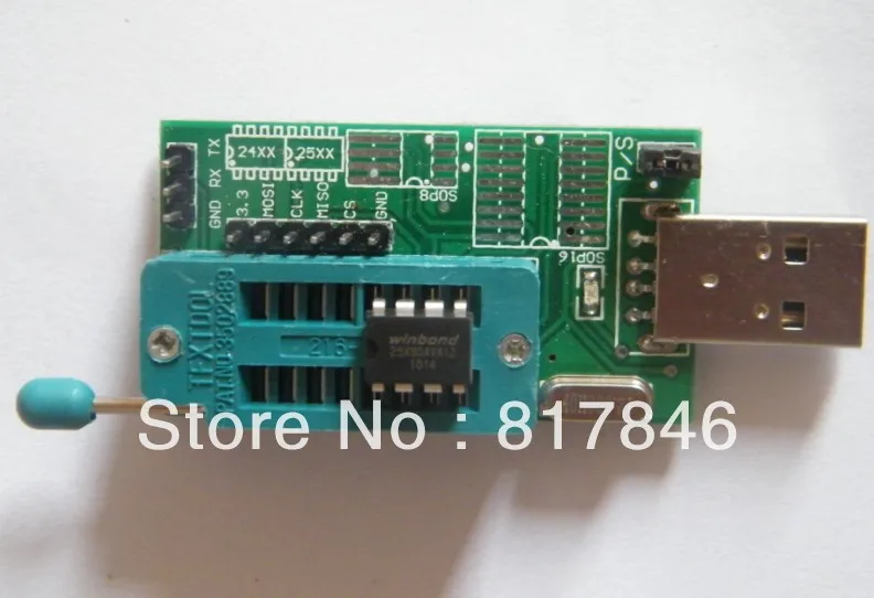 Бесплатная доставка Bios плата MX25L6405 W25Q64 USB программист ЖК дисплей горелка CH341A Progammer