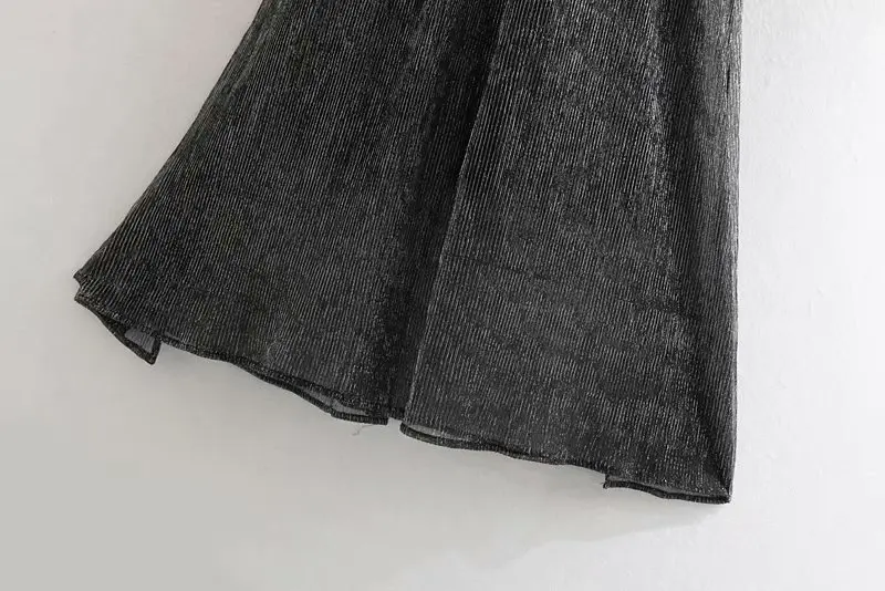 Plus Size Knit Dress Women Sexy Party Shining Maxi Dresses V-neck Ruffles Sleeve Backless Glitter Sliver Vestidos | Женская одежда