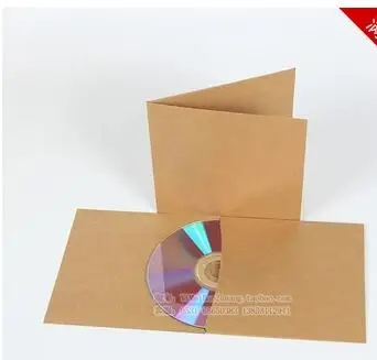 20 шт 12 8*12 8 см диск CD рукав крафт бумажный мешок Обложка DVD упаковка конверты