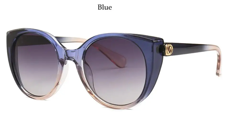 Tinted blue Женские черные негабаритные солнцезащитные очки кошачий глаз Роскошные брендовые дизайнерские розовые оттенки сексуальные новые леопардовые модные очки кошачий глаз - Цвет линз: Tinted blue