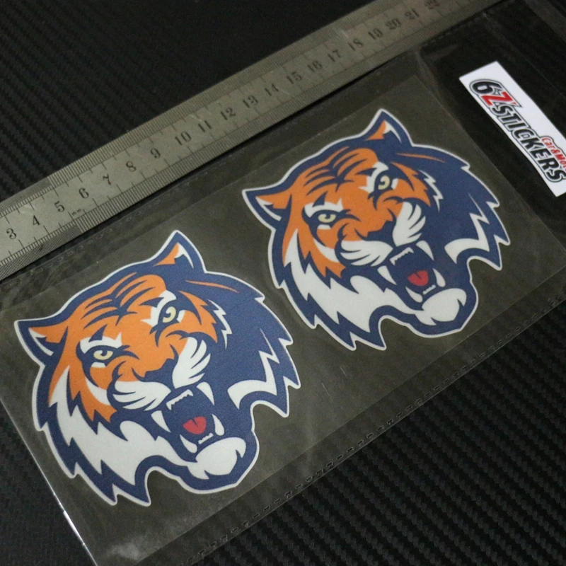 

sixsub X2 TIGER badge moto cars Reflective stickers decals