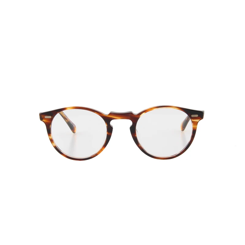 BOCAI Новый Ретро Оптические Очки Кадр 5186 Грегори Пек Круглый мода очки Кадров для