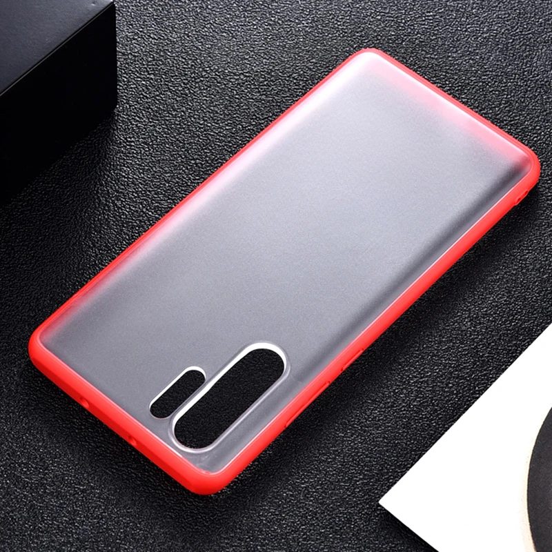 Для Huawei P30 Pro Чехол мягкий TPU край + Жесткий ПК матовый прозрачный тонкий чехол для