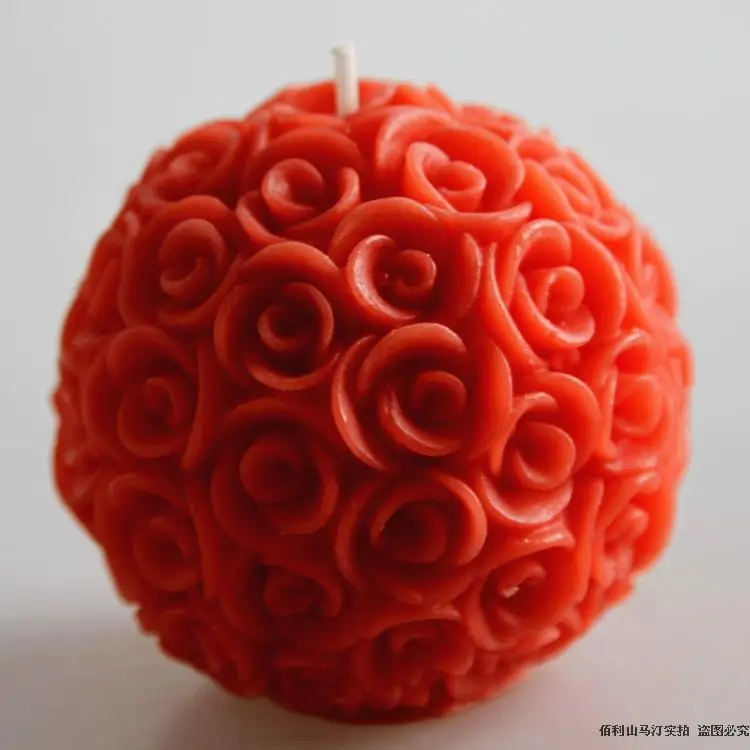 1PCSValentine s Gift 3D Rose Ball Candle Wedding Decoration Valentine's Day | Дом и сад