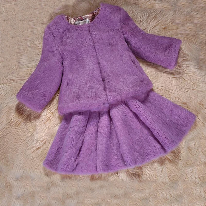 Новинка 2019 года низкая Скидка костюм из натурального кроличьего меха юбка Лидер