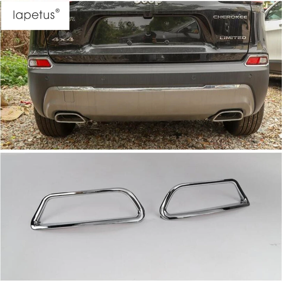Аксессуары Lapetus для Jeep Cherokee 2019 ABS задние противотуманные фары фонари рама