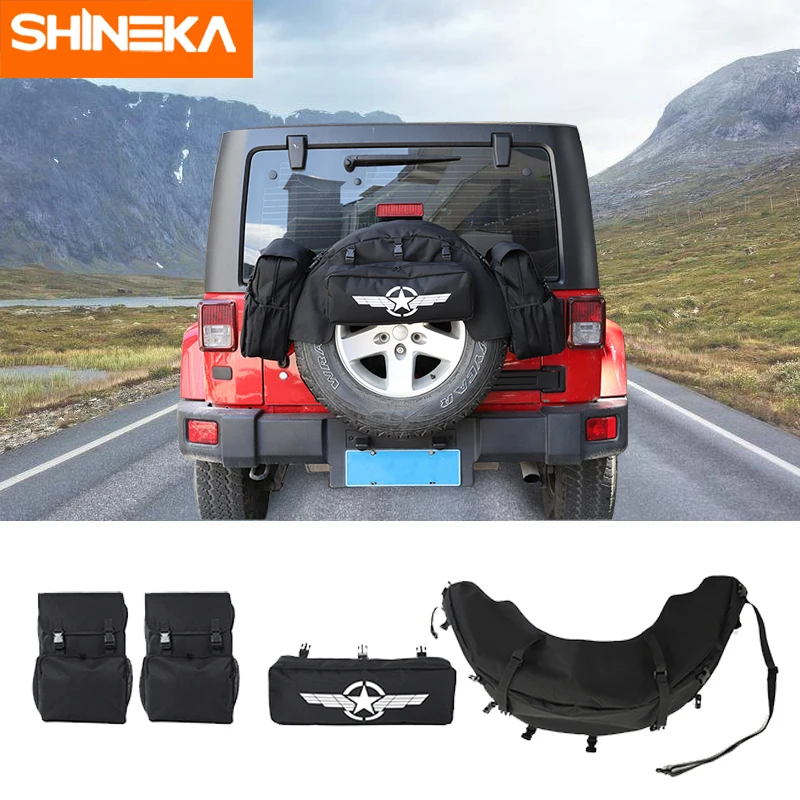 SHINEKA сумка для хранения и поддержания порядка Jeep Wrangler JK TJ JL YJ CJ 1987-2021 запасная шин