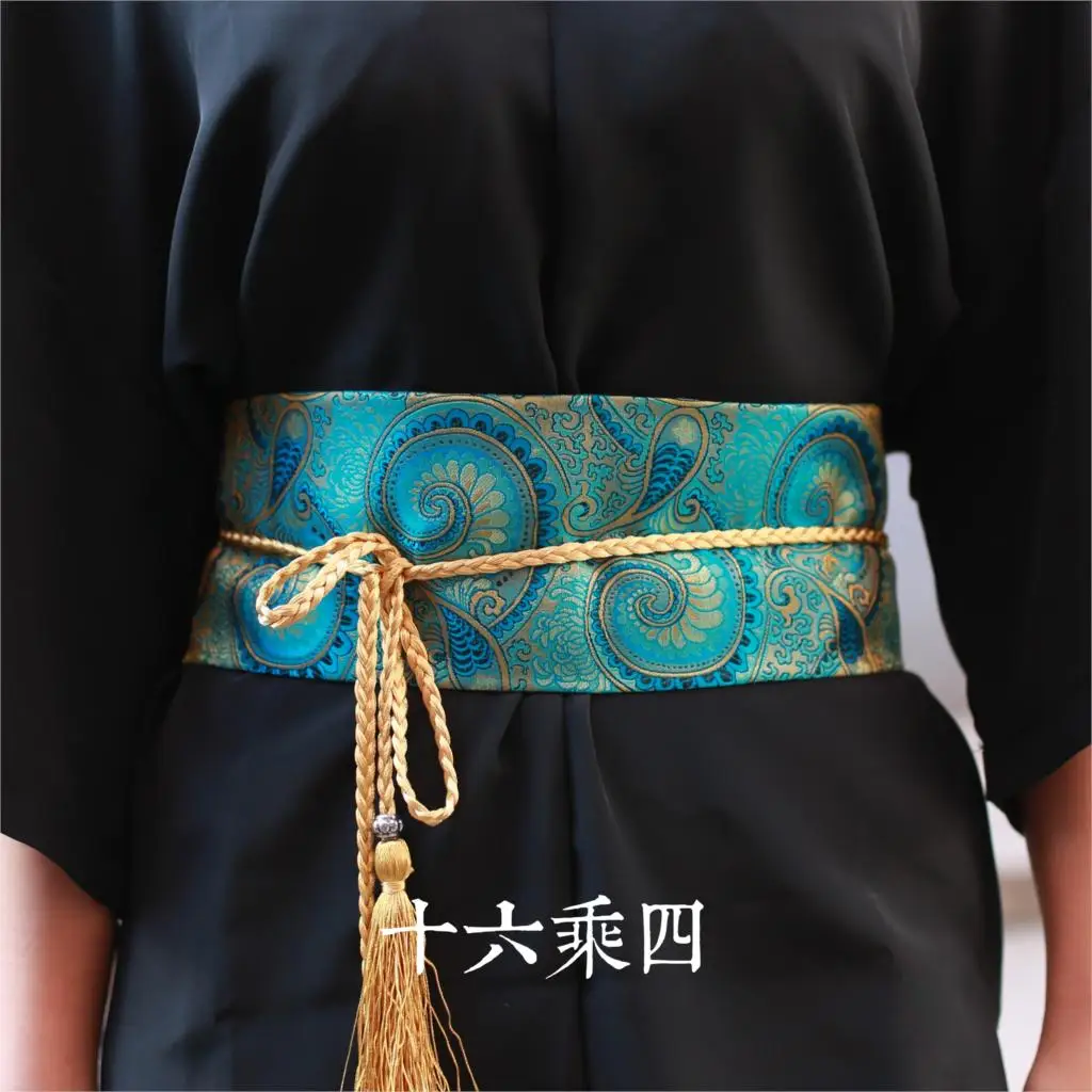 Высокое качество супер льготный японский кимоно hanfu feng древний этнический Ветер пояс широкие пояса