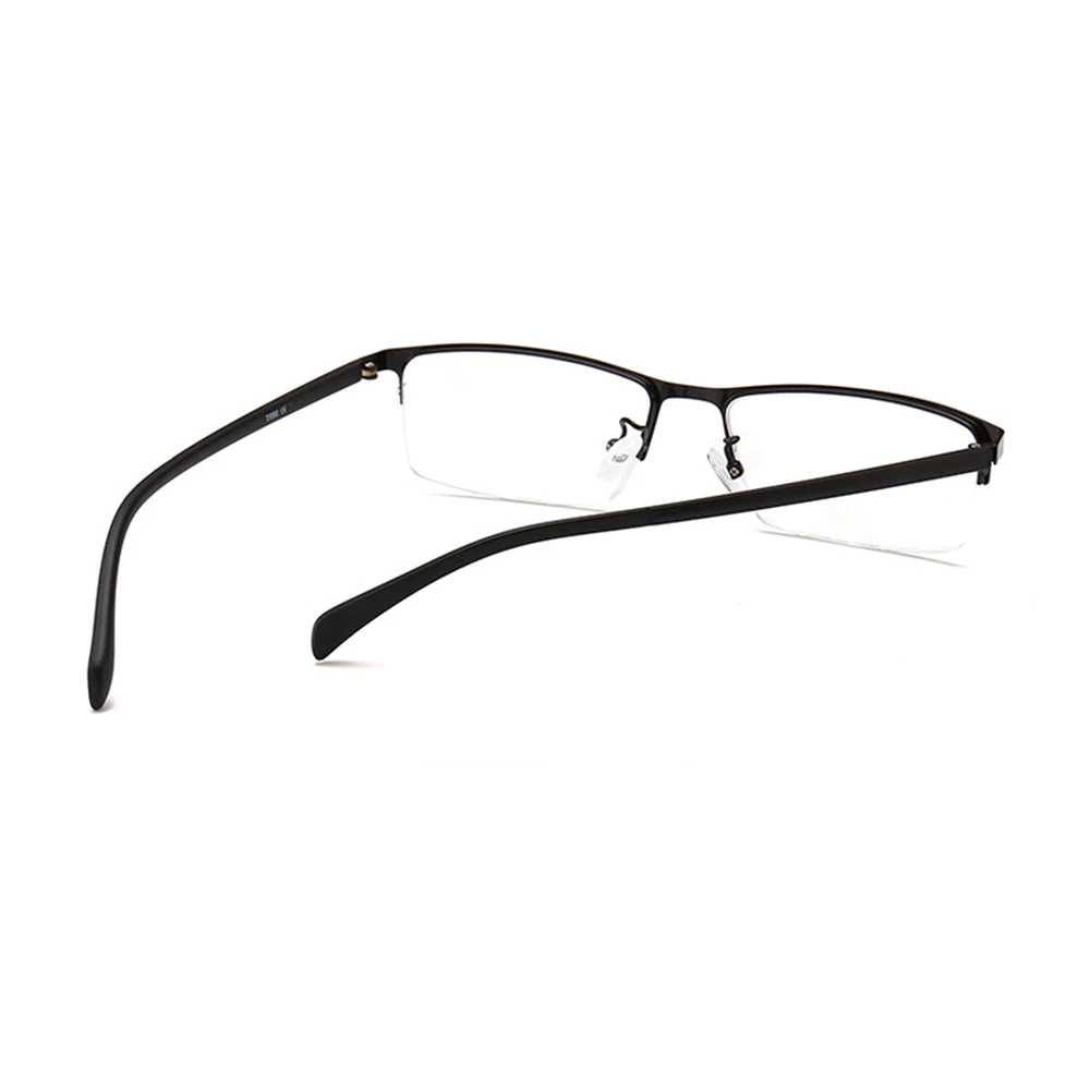 Модный простой ультратонкий светильник бизнес половинной оправы мужские