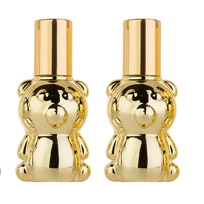 gold 2 MUB-8 мл мини эфирные масла металлический круглый ролик Стеклянные флаконы для духов Золотая крышка без линии путешественника пустые рулонные бутылки для многоразового использования - Цвет: gold 2