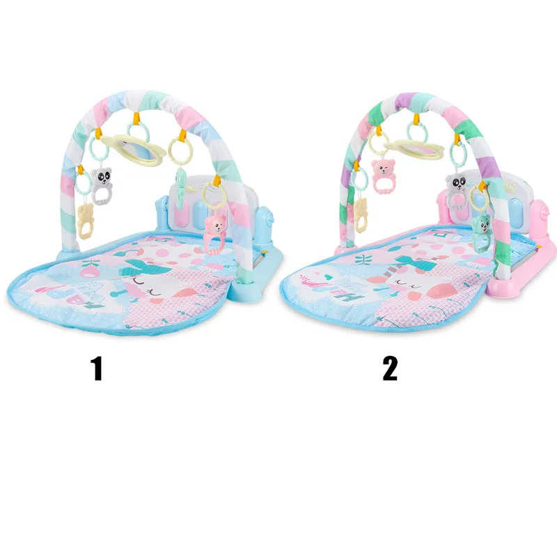 

Russia shipping Baby Play Mat Fitness Bodybuilding Frame Pedal Piano Music Carpet Blanket Kick Play Lay Sit Toy YH-17