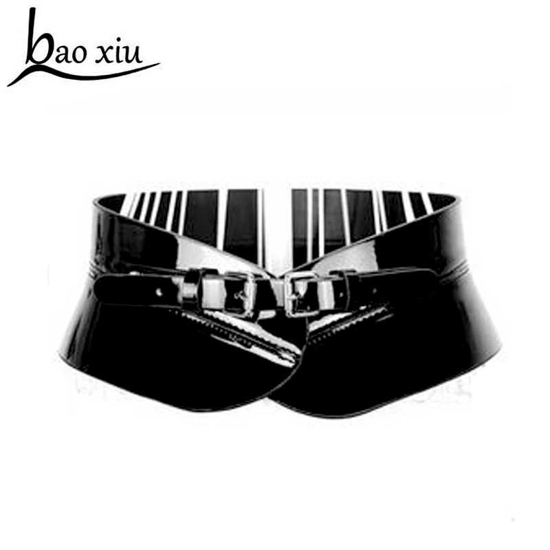 Fashion Decoration Wide Belt Women's Color Block Ultra Wide Cummerbund Punk All-match Waist Straps