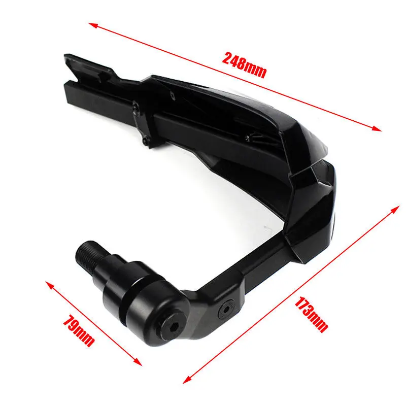Новый черный мотоцикл руль ручной защитная решетка Handguard защита от ветра с