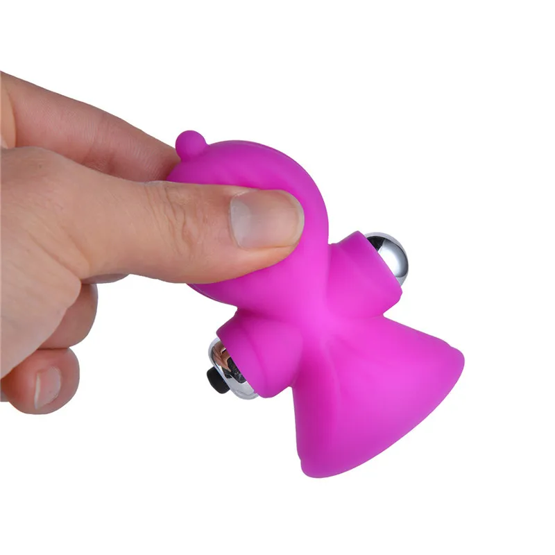 USB Силиконовая грудь вибратор для женщин соски стимулятор груди присоска