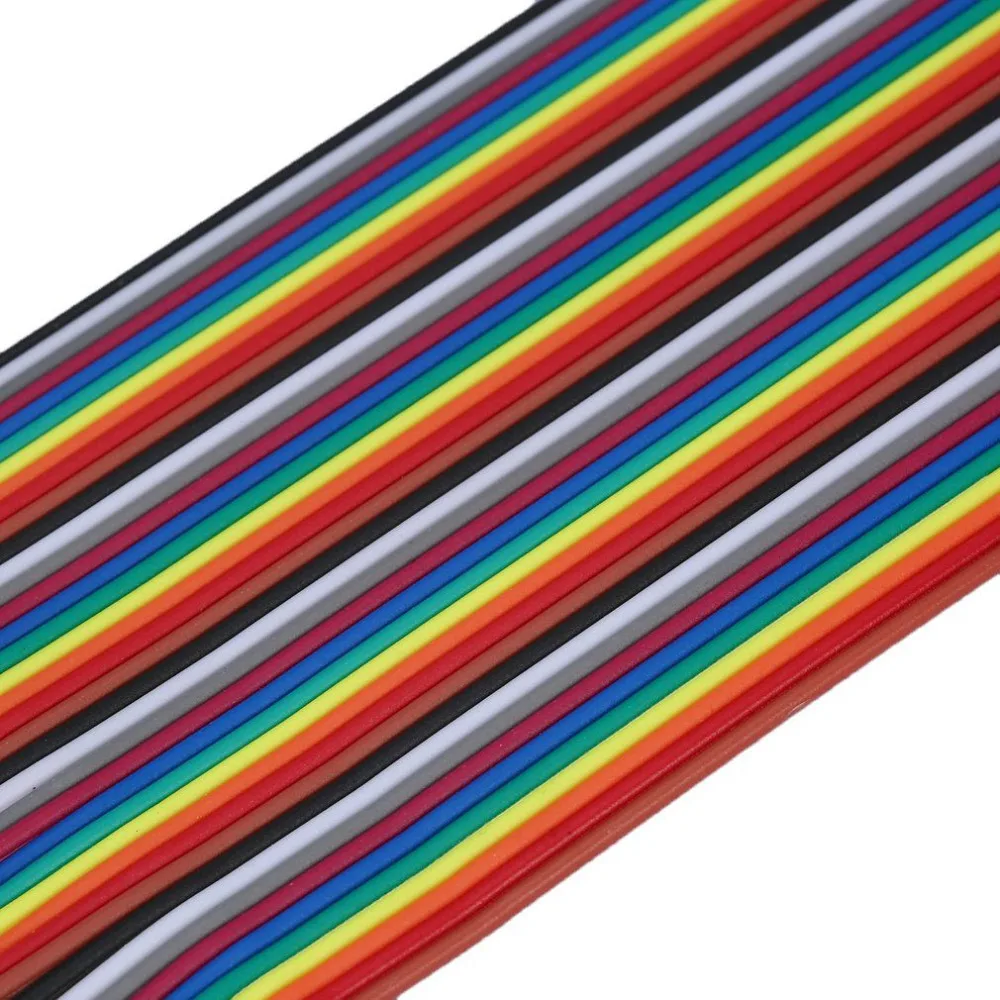 40 шт 20 см 2 54 мм 1 p контактный Женский Цветной макетный кабель Jumper Wire оптовая