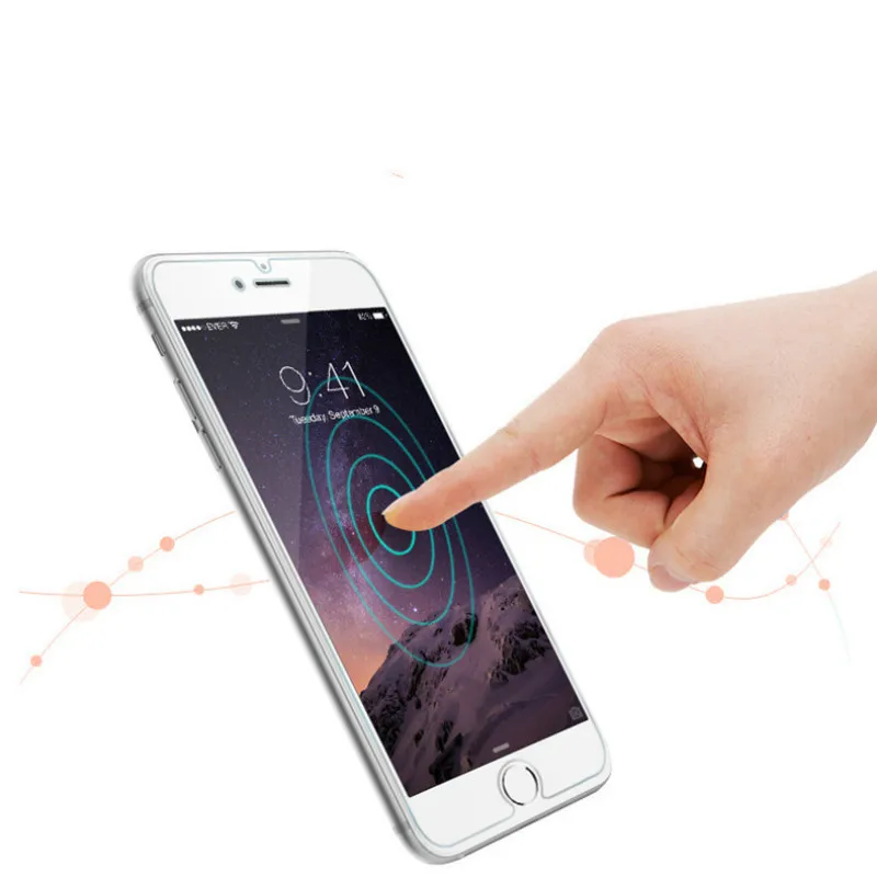 Новое закаленное стекло высокой четкости для iphone X 8 7 6 Plus 5S 5 5C 4 защитная пленка