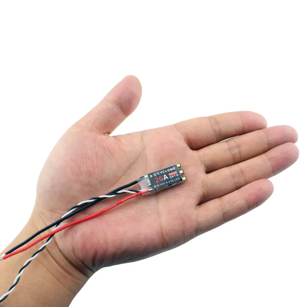 Cyclone 20A BLHeli_S ESC DSHOT 20A/25A BLHeli S контроллер скорости 2 4S для Heli Drone лучше чем little