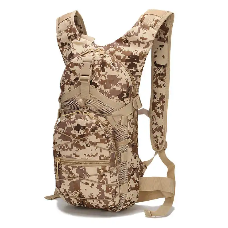 Desert digital 15л Тактический Рюкзак Molle 800D Оксфорд военный рюкзак, походный велосипедный открытый велосипедный гидратационный рюкзак альпинистская сумка армейская - Цвет: Desert digital