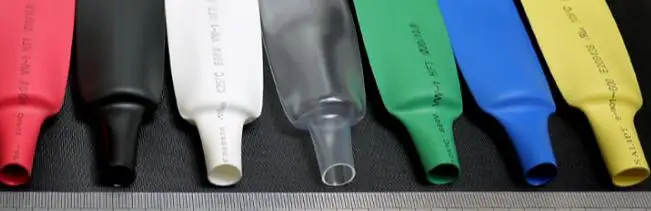 Соотношение 2:1 термоусадочные трубки черный зеленый желтый красный синий белый