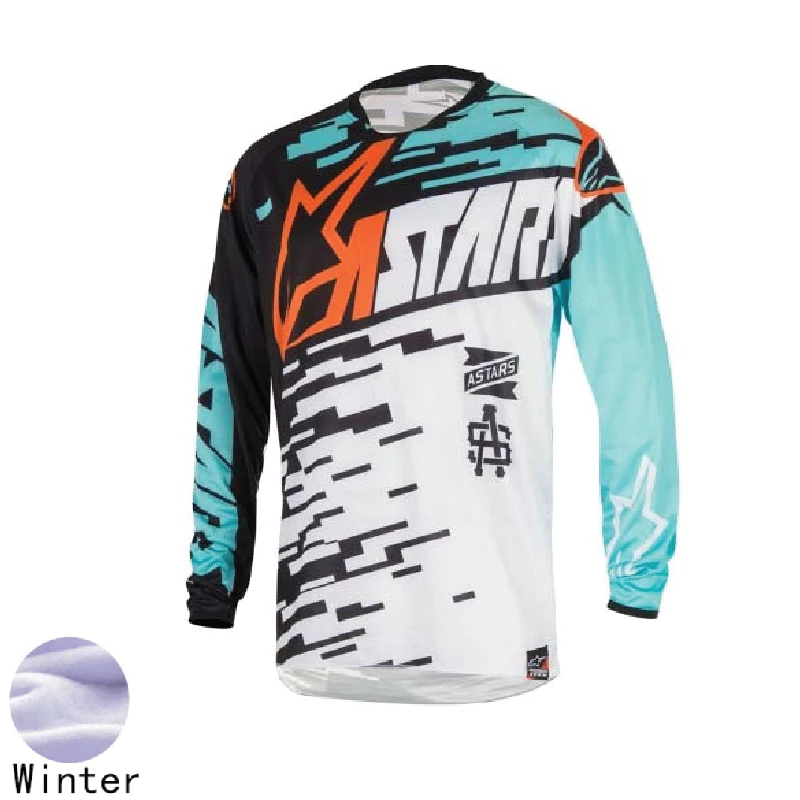 Мотокросс Джерси Rockstar мотоцикл мото зима MX MTB Термальность флис горный велосипед