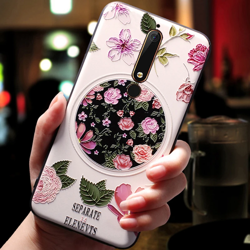 YonLinTan силиконовый 3d чехол для NOKIA 6 2017 5 Nokia6 2018 1 Оригинальный Роскошный телефона