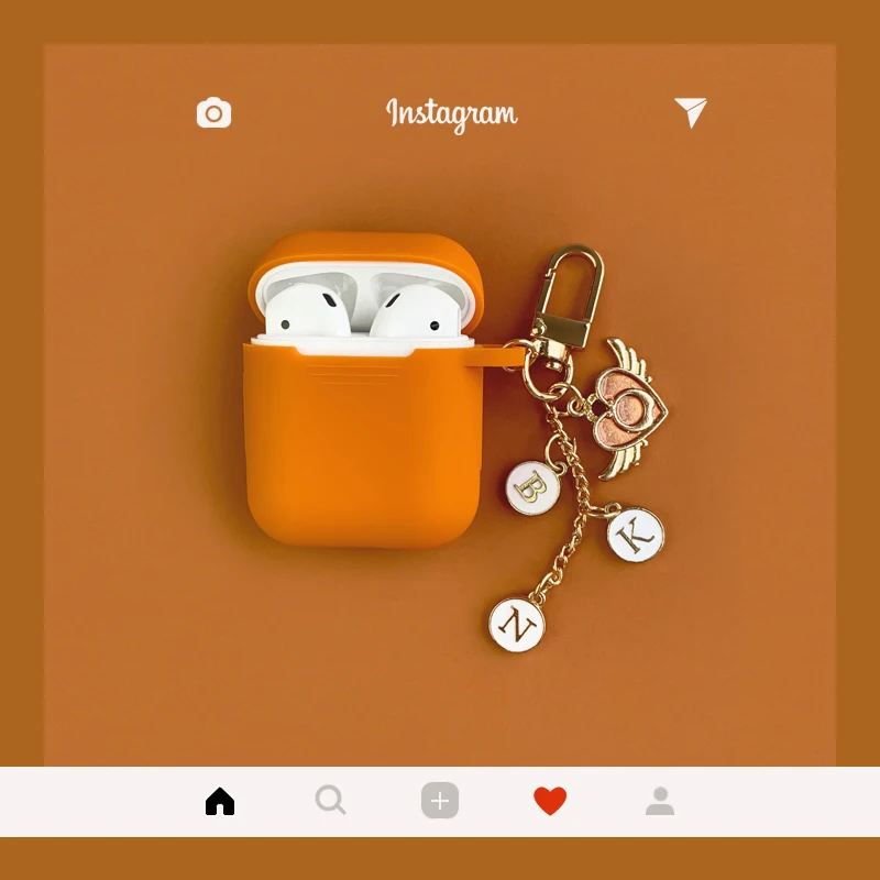 Симпатичный защитный чехол с надписью для AirPods 2 силиконовый Bluetooth наушников и