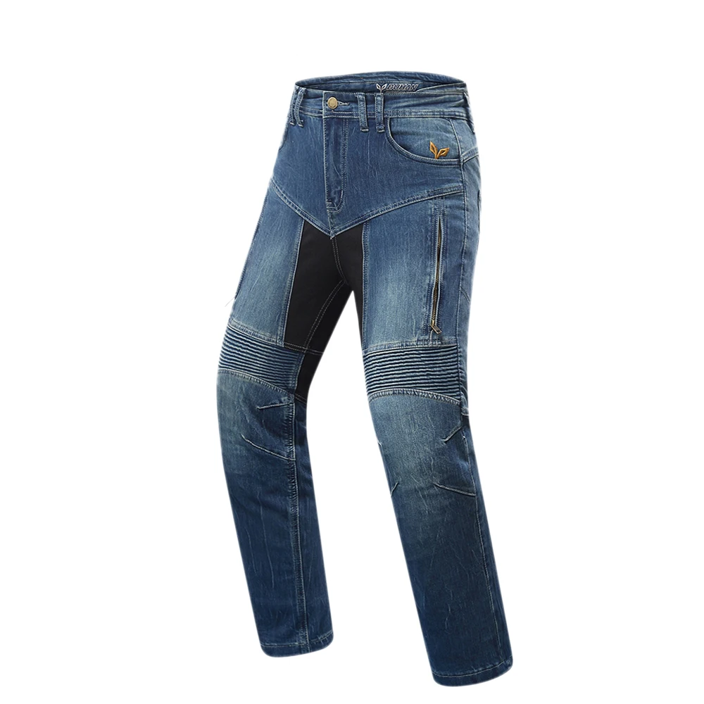 DK-207-Blue Pants DUHAN мотоциклетная куртка Мужские джинсы для езды куртка мотокросса ветрозащитная мотоциклетная куртка Защитное снаряжение съемная теплая подкладка пальто - Цвет: DK-207-Blue Pants