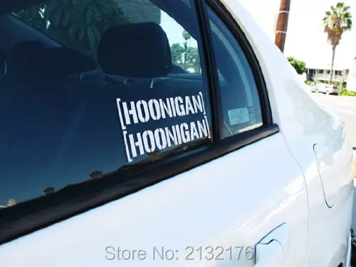 2 шт ijdmtoy Прохладный JDM Fiesta Hoonigan Кен Блок ненавистник автомобиля высечки наклейка