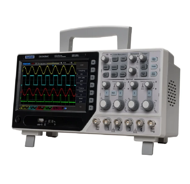Цифровой осциллограф Hantek DSO4254C 4 канала 250 МГц Частота дискретизации 1GS/s ЖК ПК