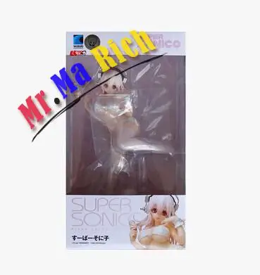 Супер сонико фигурка наушники Сексуальная Аниме Фигурка волна ПВХ Brinquedos