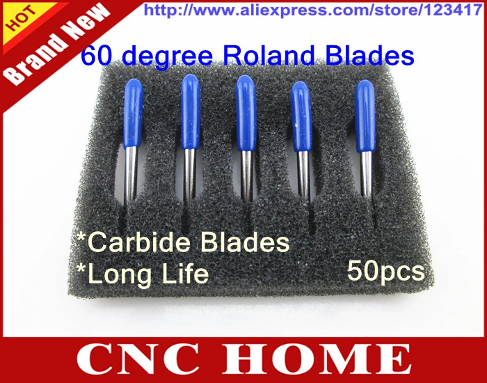 50 шт. высокое качество карбида 60 градусов режущие лезвия ROLAND GCC виниловый резак