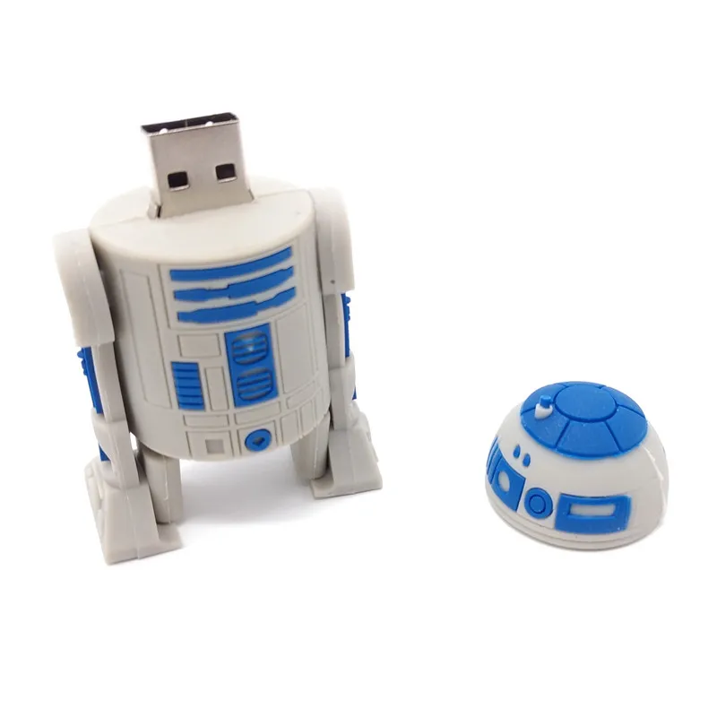 Флешка Star Wars R2D2 Robot usb флеш накопитель с полной емкостью 64 ГБ 32 16 8 4 Гб креативный