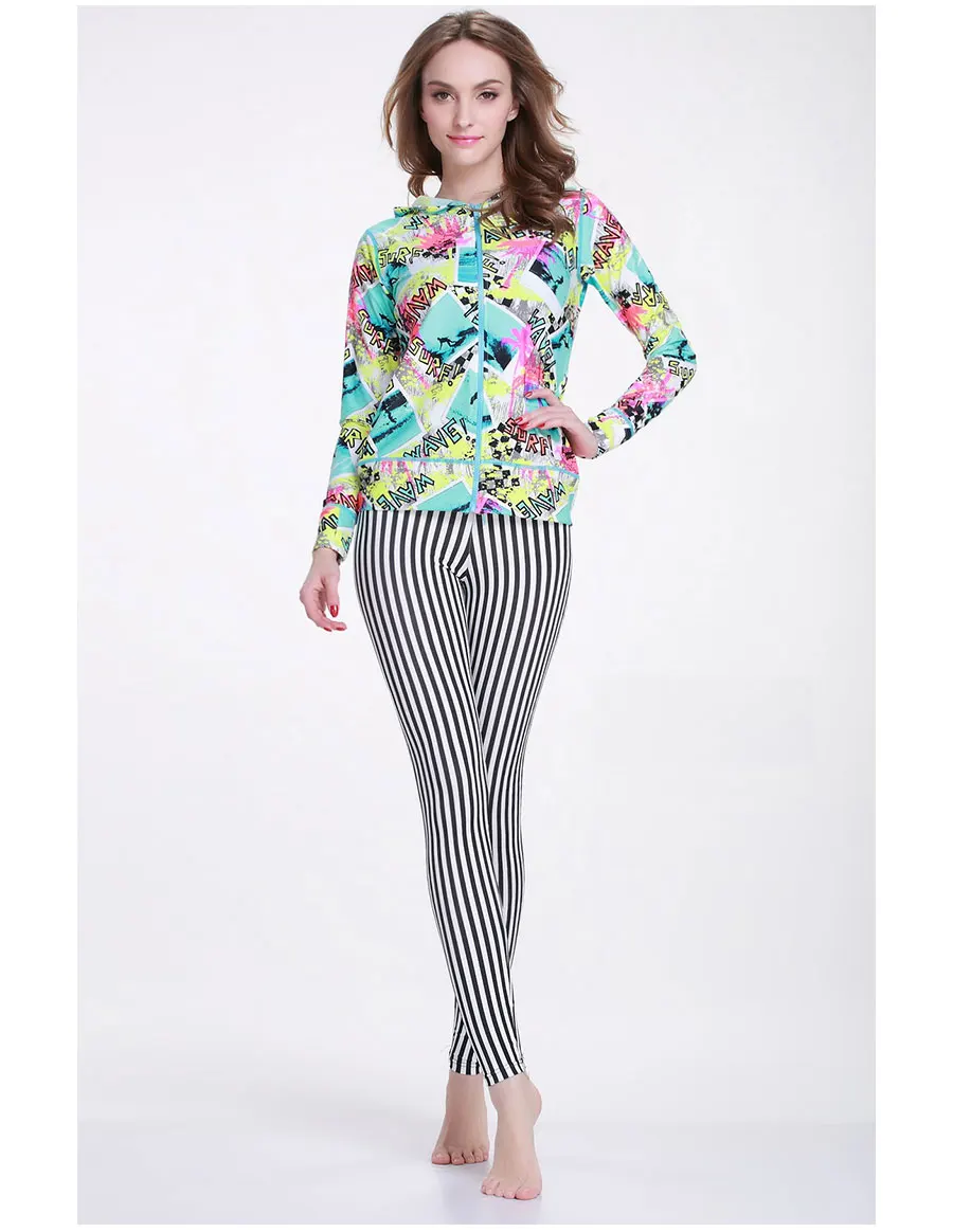 Бег плавание трубка лайкра 2017 женские спортивные колготки для йоги Рашгард