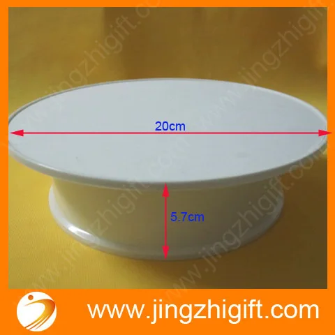 Подставка для ювелирных изделий 8 дюймов с белым бархатным верхом моторизованный