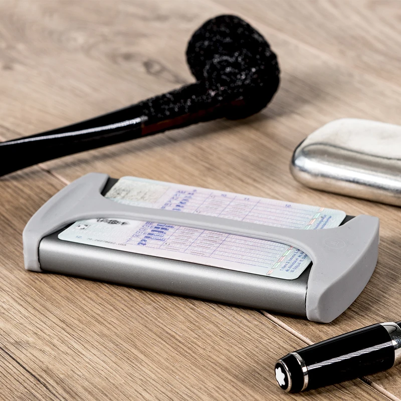 Брендовый бумажник для объятий безопасный алюминиевый кошелек металлический