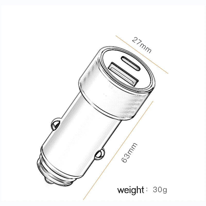 Автомобильное зарядное устройство Rovtop 36 Вт с двумя usb портами быстрая зарядка QC 3 0