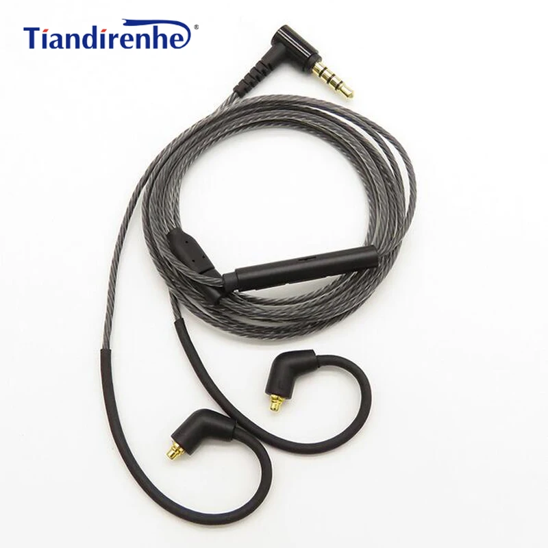 DIY MMCX кабель для Shure SE215 SE535 SE846 UE900 Замена наушников 0 75 мм 2 контактный ue18 11pro 10pro 7pro