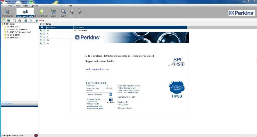 P-erkins SPI 2018A каталог и сервисные руководства для всех моделей Perkins | Автомобили