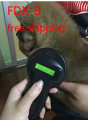 FDX-B 134.2KHz Handheld Animal Microchip Glass Tag Reader Scanner Pet microchip portable rfid scanner/ animal | Безопасность и