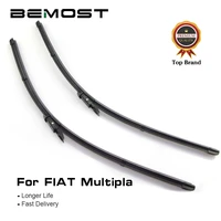 bemost car front window windshield wiper blades natural rubber for fiat multipla 24222006 2007 2008 2009 2010 side pin